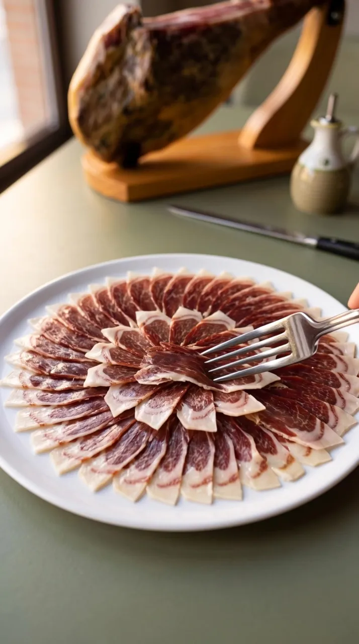 Teller mit Jamón