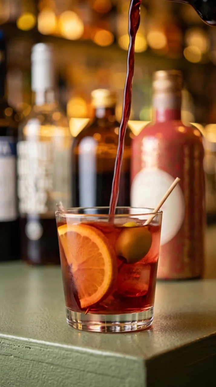 Vermut wird eingeschenkt